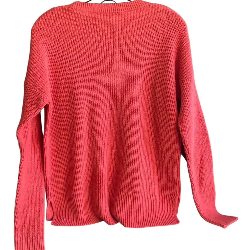 Madewell Thompson Pocketed Pullover Red Sweater. Size Small - Picture 6 of 10